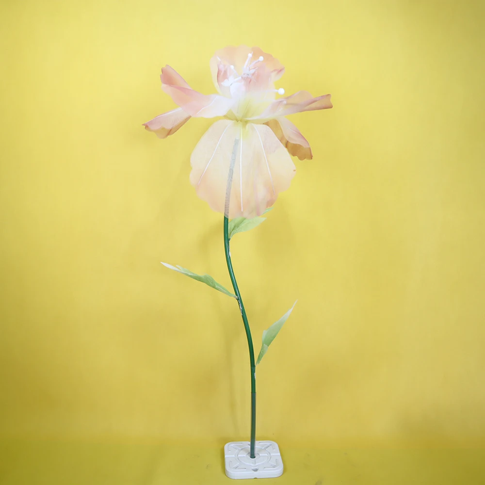

60cm Giant Artificial Silk Iris Flower Head Party Decorations Festival Supplies Wedding Decor High Quality Artificial Flowers