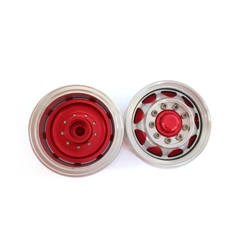 

1/14 Diy Tamiyaya RC Truck Model Upgraded Spare Parts Red Front Wheel Hub D Accessories Th01389-Smt2