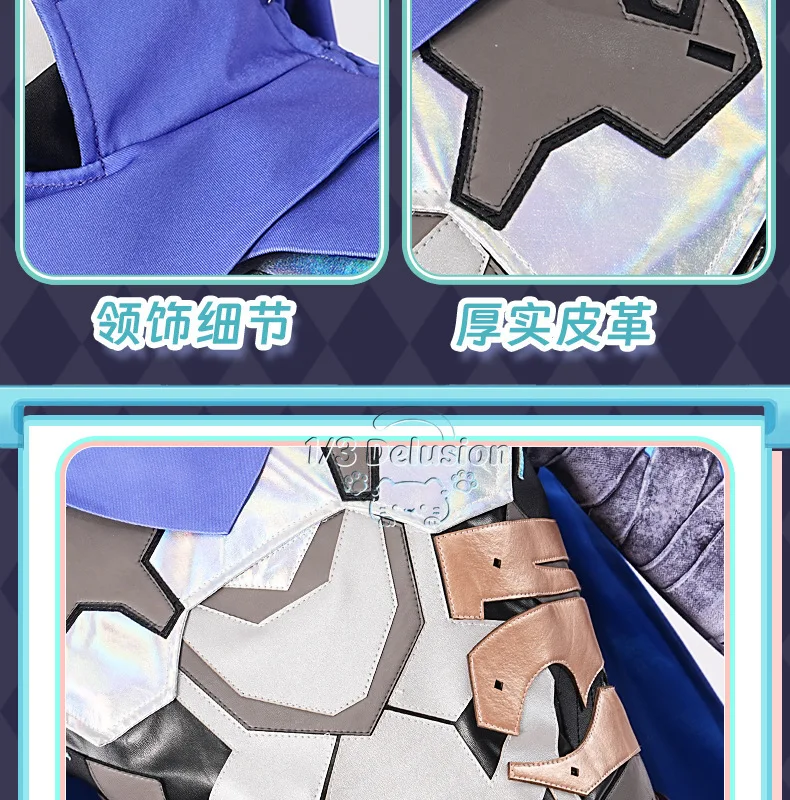 

Game VALORANT Omen Cosplay Costume Controller Outfits with Mask Halloween Uniforms Party Suit Anime Clothings 1/3 Delusion