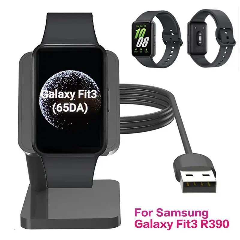 

Mini Desktop Charging Dock for Galaxy Fit 3 R390 Smart Band with USB Data Cable Fixed Charging Base Fast Charging Station Holder