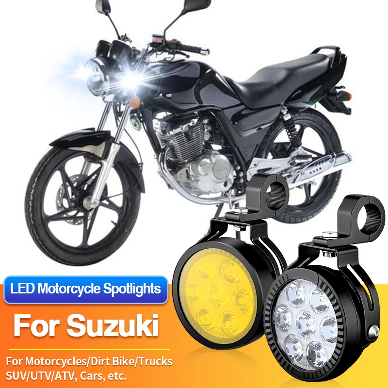 1 Set LED Motorcycles Headlight 2-Color Spotlight Truck Car ATV Off Road for Suzuki Vstrom 250 650/1050 DL1050/1050 DL1050 XT