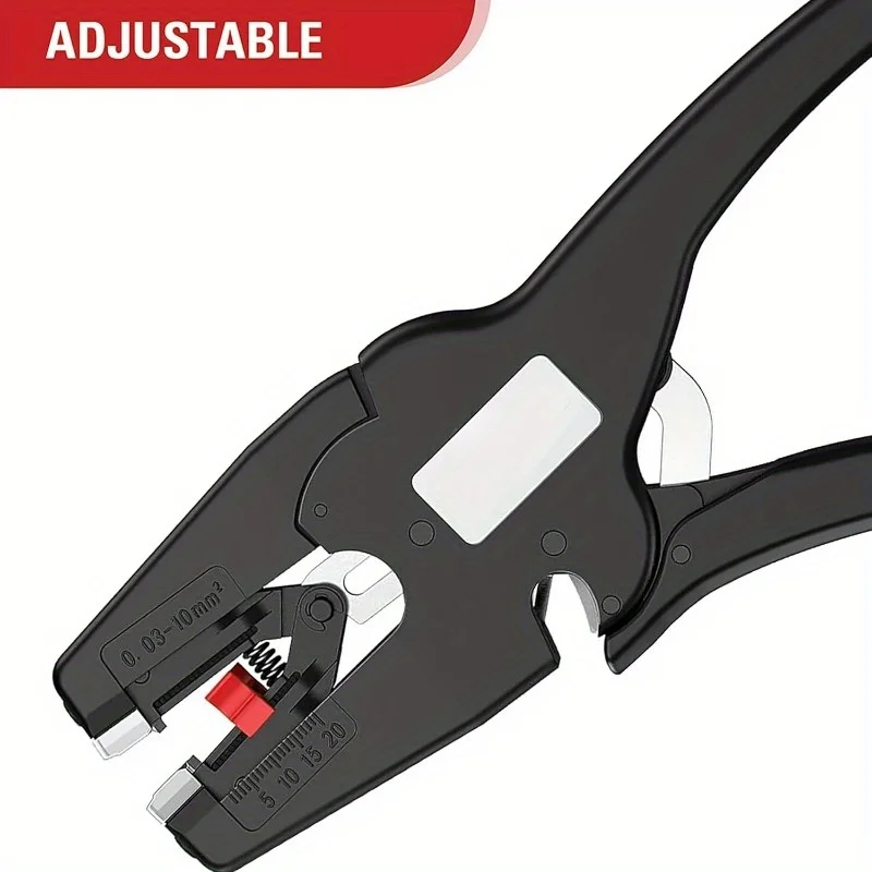 Abisolierzange, Abisolierzange, automatisch, 0,08–10 mm, 32–7 AWG, Schneider, Kabelschere, D3, Multitool, einstellbare Präzision – Detail 3