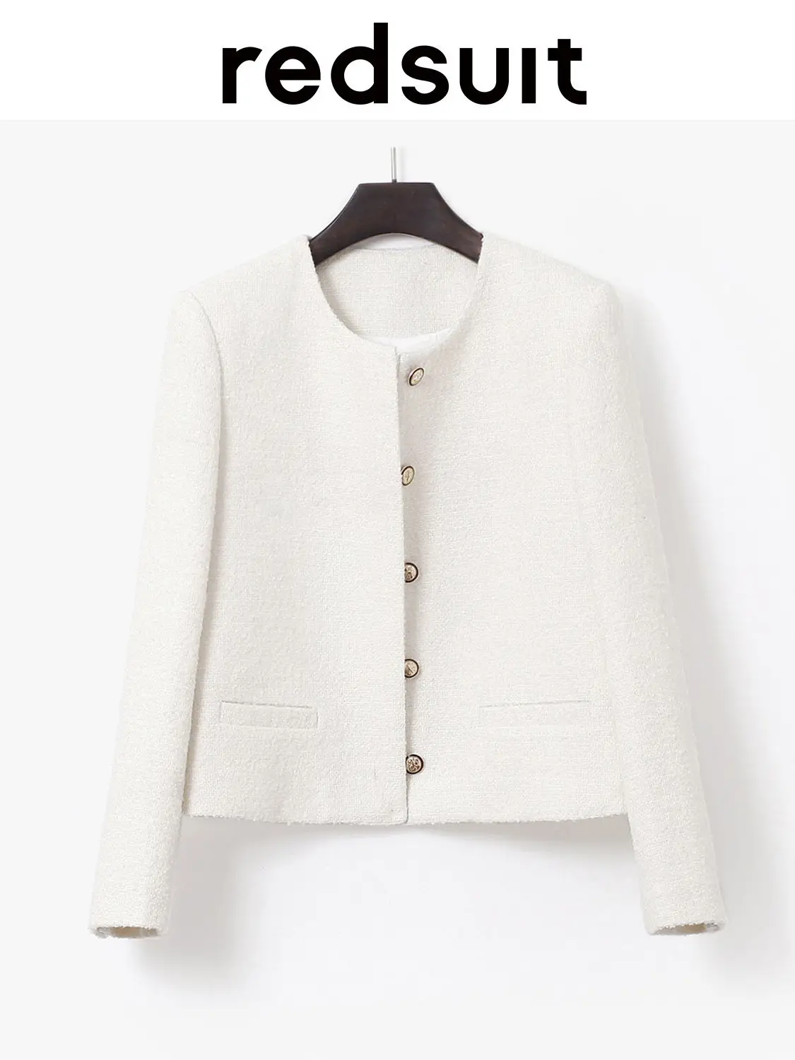 New Heavy Industry Simple Coat Versatile Commuter White Top Custom Sizes