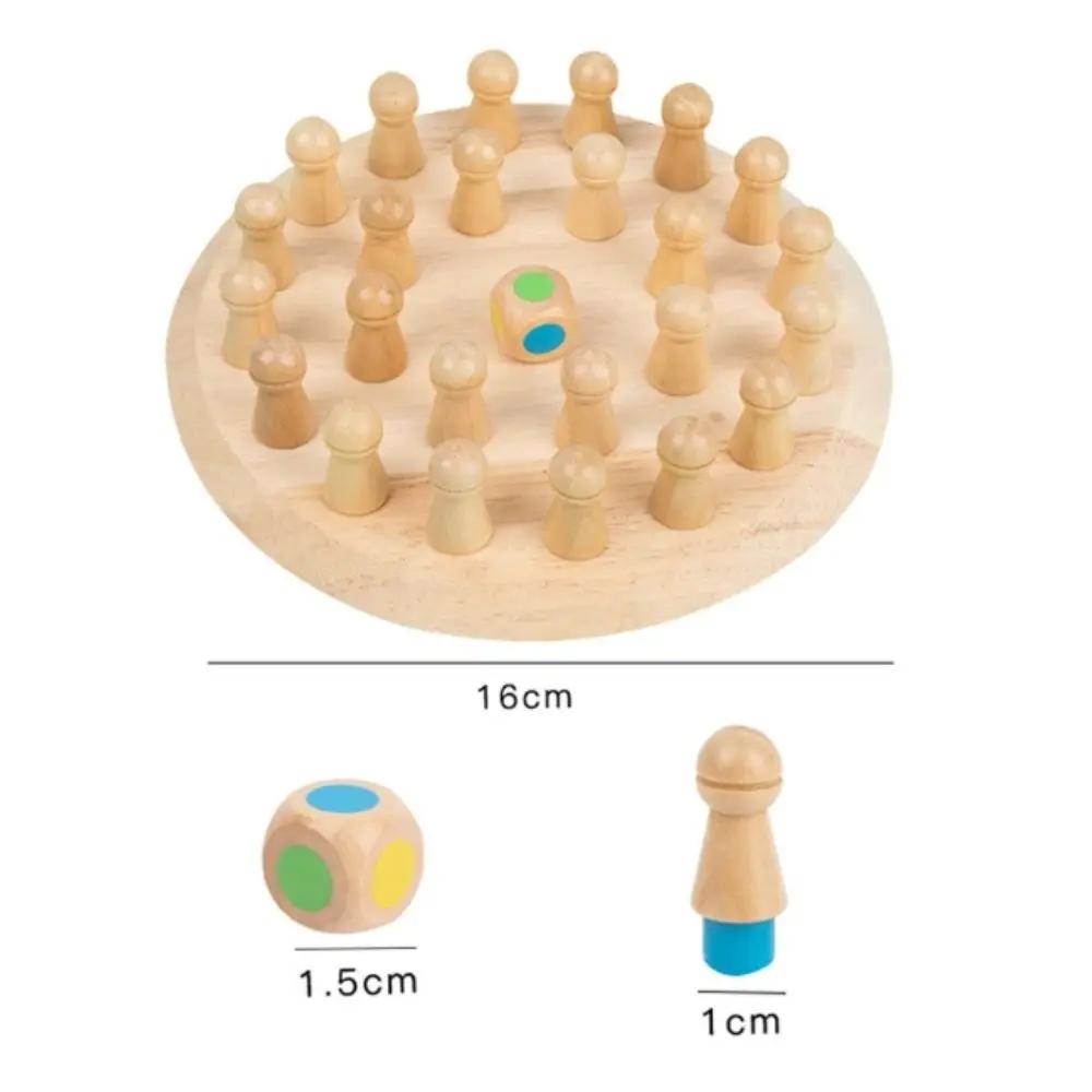 Kinder Montessori Pädagogisches Holz Spielzeug Lernen Farbe Sensorischen Spielzeug Speicher Spiel Stick Schach Puzzle Spiel Party Spiel Für Kinder