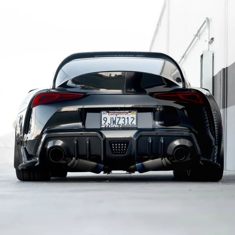 

Suitable for Toyota Supra MKV A90/A91 modification and upgrade to AR-style carbon fiber ABS rear bumper corner covers