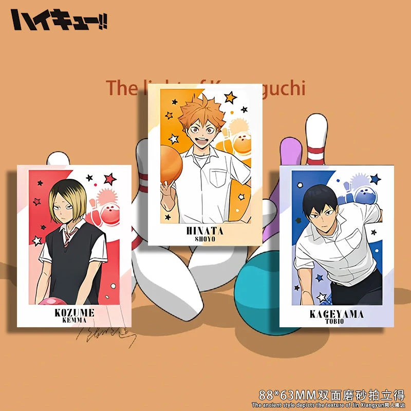 Anime Haikyuu!! Shoyo Hinata Tobio Kageyama Cosplay Double face scrub instant camera   Ambitus