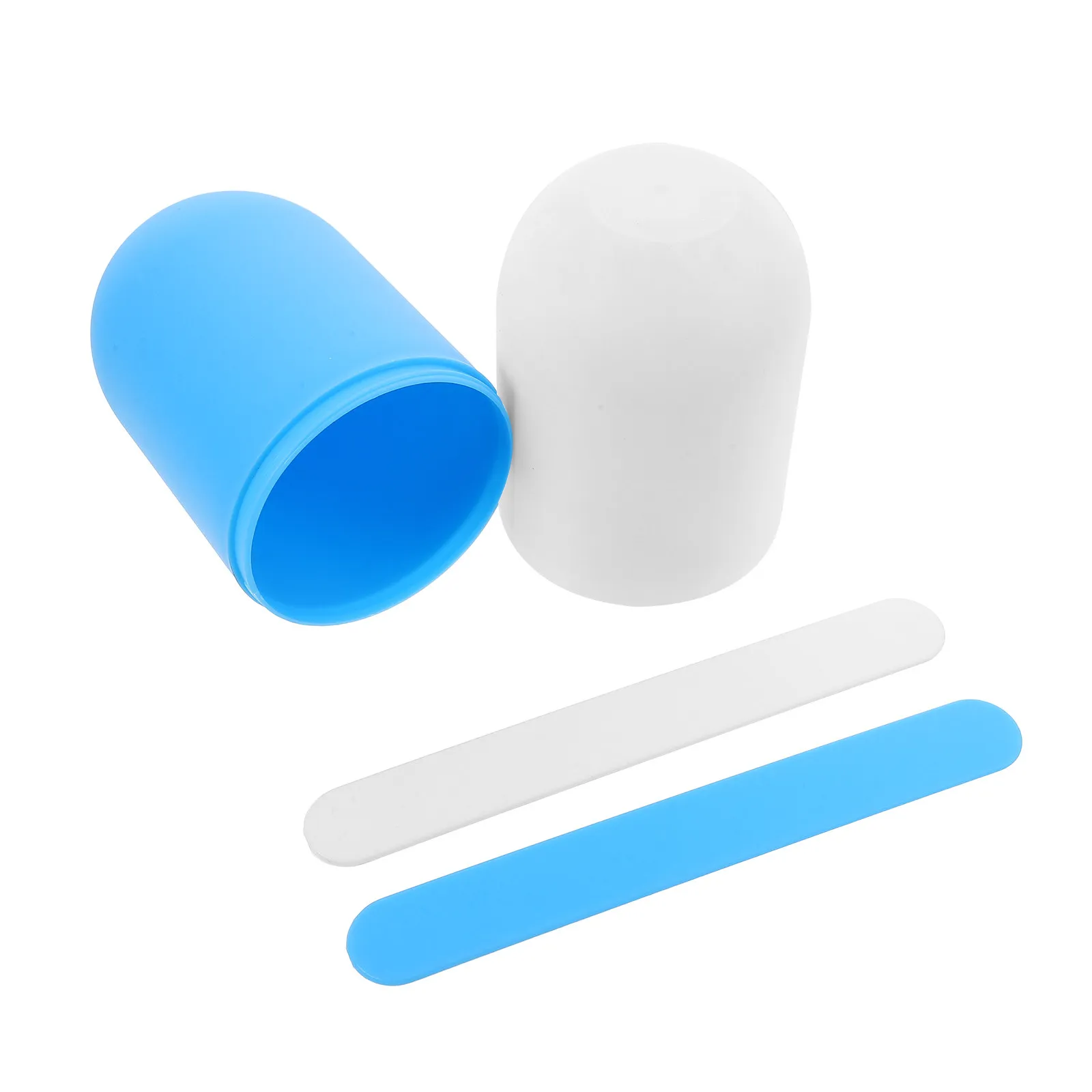 1Set Plastic Tongue Depressor Set with Cup for Oral Care Speech Therapy Travel Outdoor Use Large Sterile Disposable