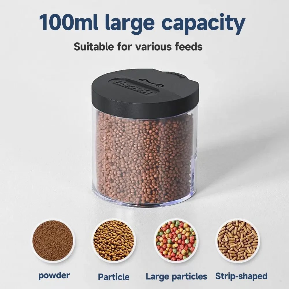 Picture 3: Automatic Fish Feeder 100ML Capacity Battery Operated Programmable Timer for Aquarium Fish Tank Easy to Set Up Vacation Use