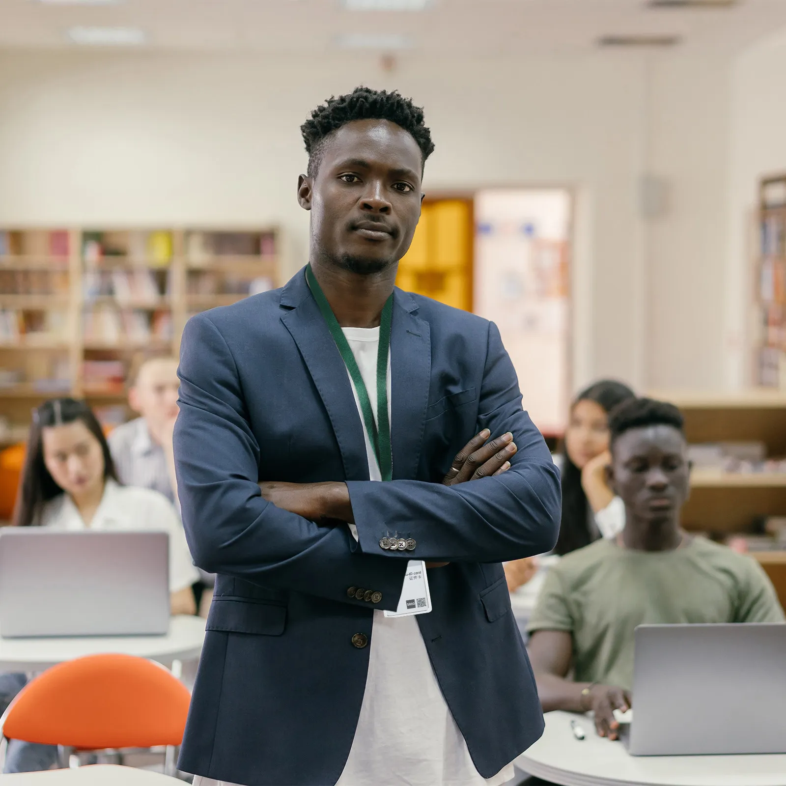 

10Pcs Work Cards Lanyards Strong Polyester Metal Badge Holders Neck Hanging Ropes for Office School Nurse Name Tags