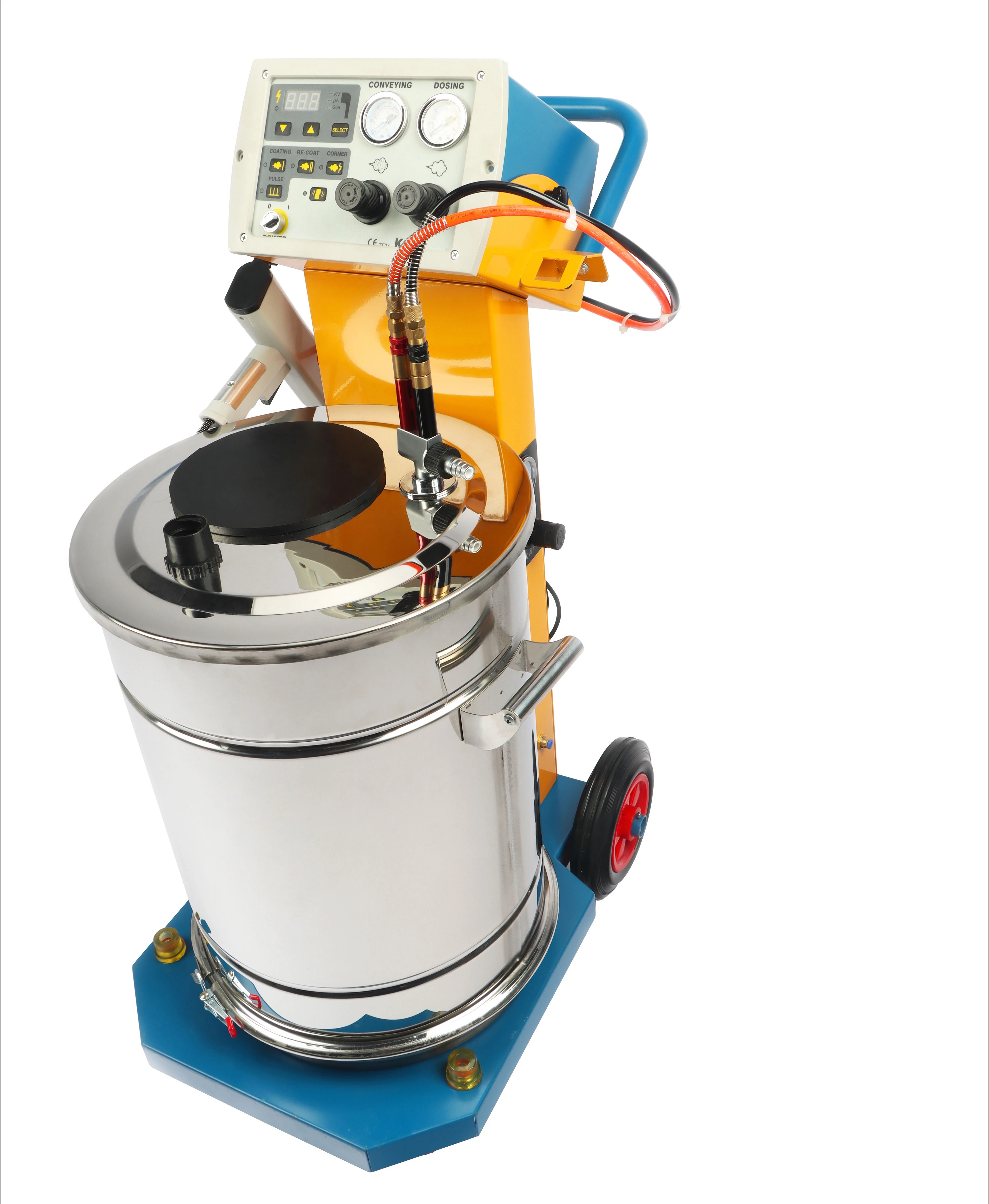 High Quality Non-Rotating PLC Controlled Electrostatic Powder Coating Machine Spray Pump 110V/220V High Efficiency 1 Year