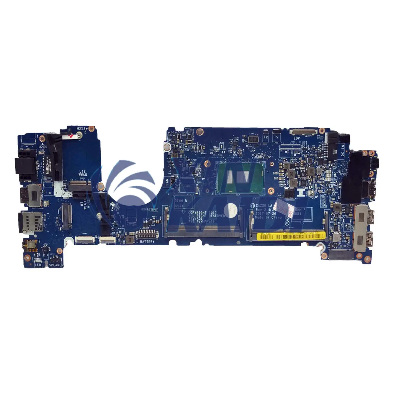 Notebook Mainboard For Dell Latitude 7480 LA-E131P  E7480 0CXWHP 08FCRX 0F48ND Laptop Motherboard I5 I7 6th 7th Gen CPU