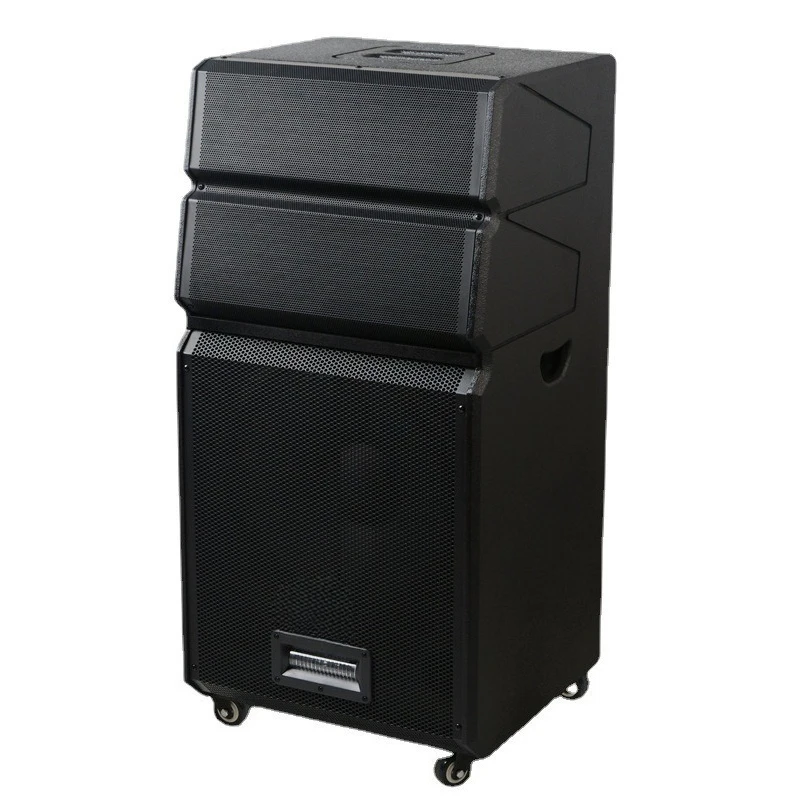 

15-Inch outdoor mobile stereo with wireless microphone