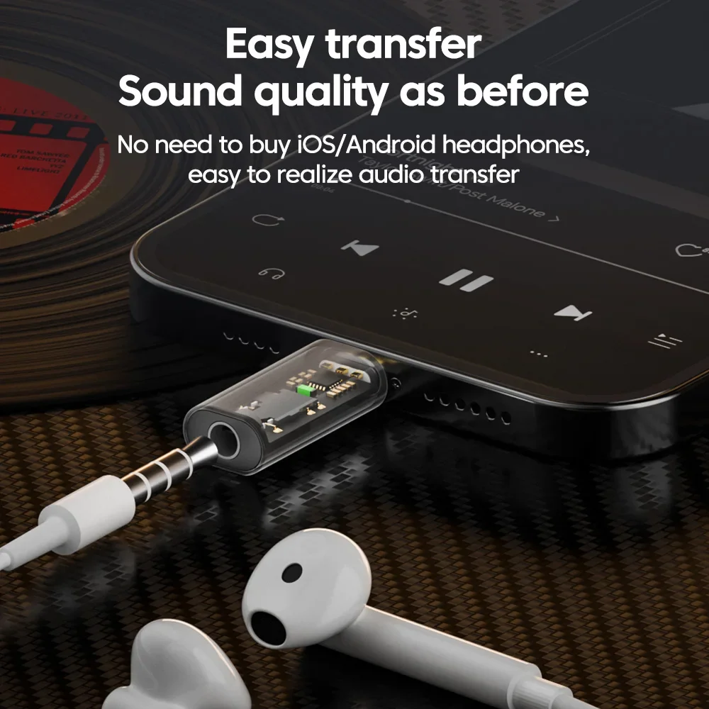 Type C To 3.5MM Audio Adapters 3.5 Jack Aux Audio Adapter Type C 3.5mm Headphone Converter for iphone 15 Samsung Xiaomi Huawei