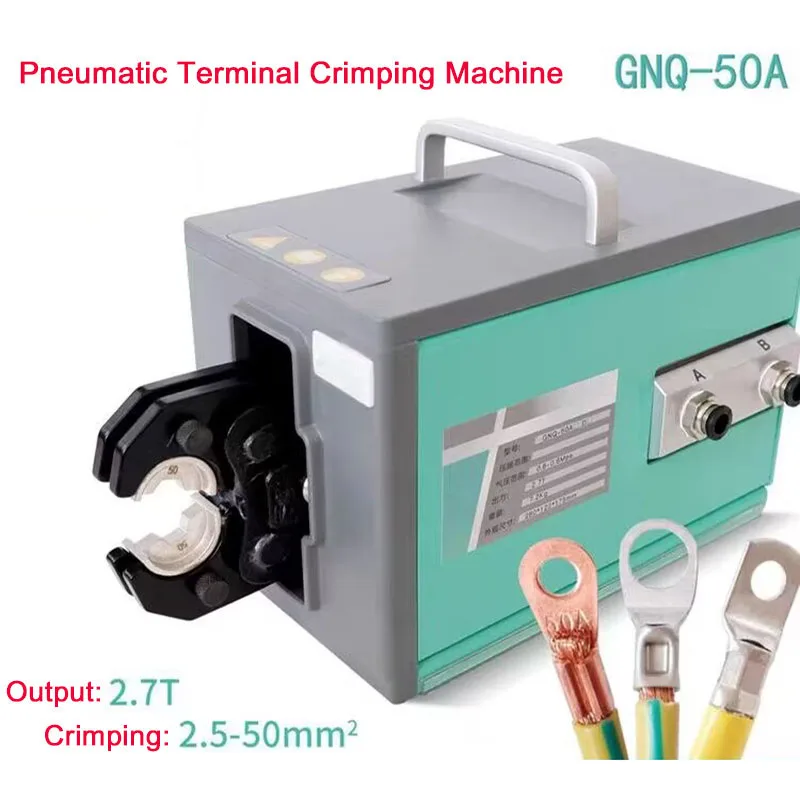 Pneumatic Crimping pliers GNQ-50A Cold pressing Terminal Crimping machine 6-50mm2 Wire Pressing machine