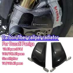 Motorcycle Air Ducts Brake Caliper Radiator Cover For DUCATI PANIGALE V2 899 959 1199 1299 Hyper 950 Multistrada V4 Carbon Fiber