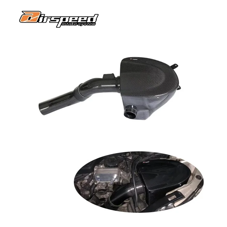 

Real Dry Carbon Fiber Airspeed Brand Air Intake System Car Accessories For Bmw X3 N20 2.0T Air Induction System Replace