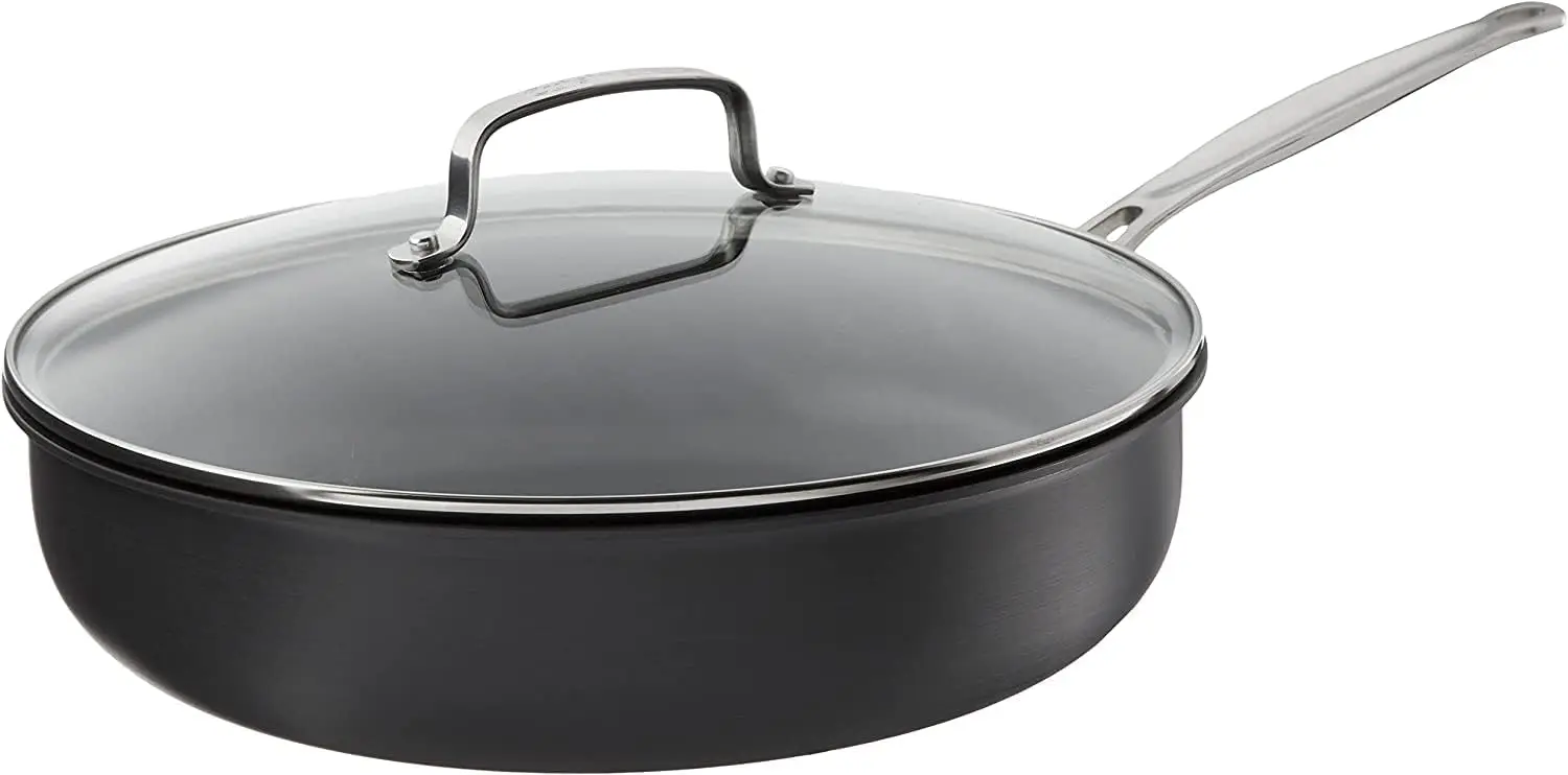 

12-Inch Deep Fry Pan w/Cover, Chef's Classic Nonstick Hard Anodized Collection, 622-30DFP1