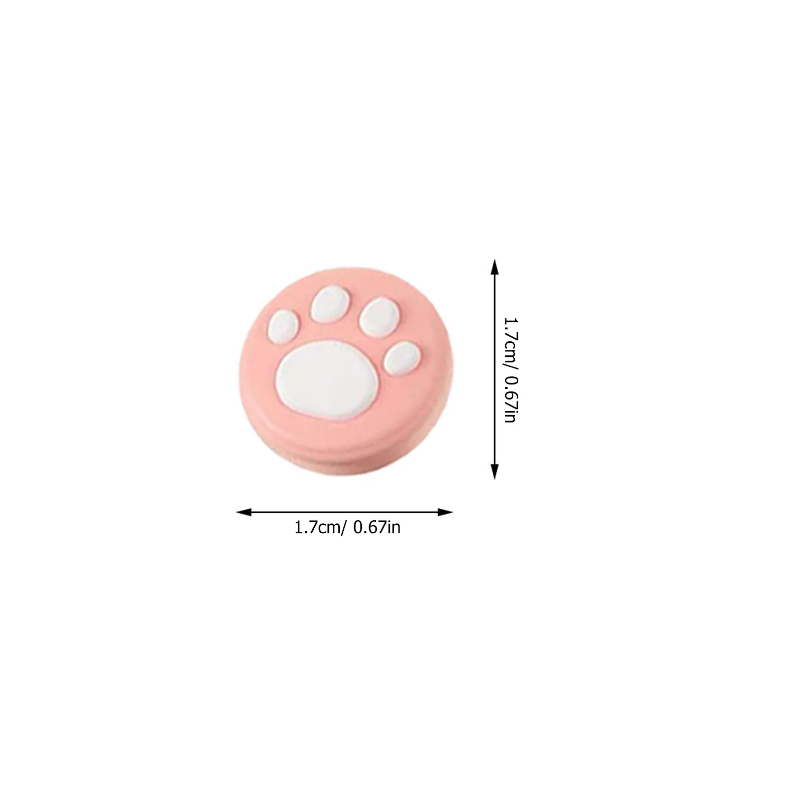 16Pcs Paw Print Silicone Thumb Grips Joystick Cover Non-Slip Protective Caps for Controller Analog Stick Game Machine