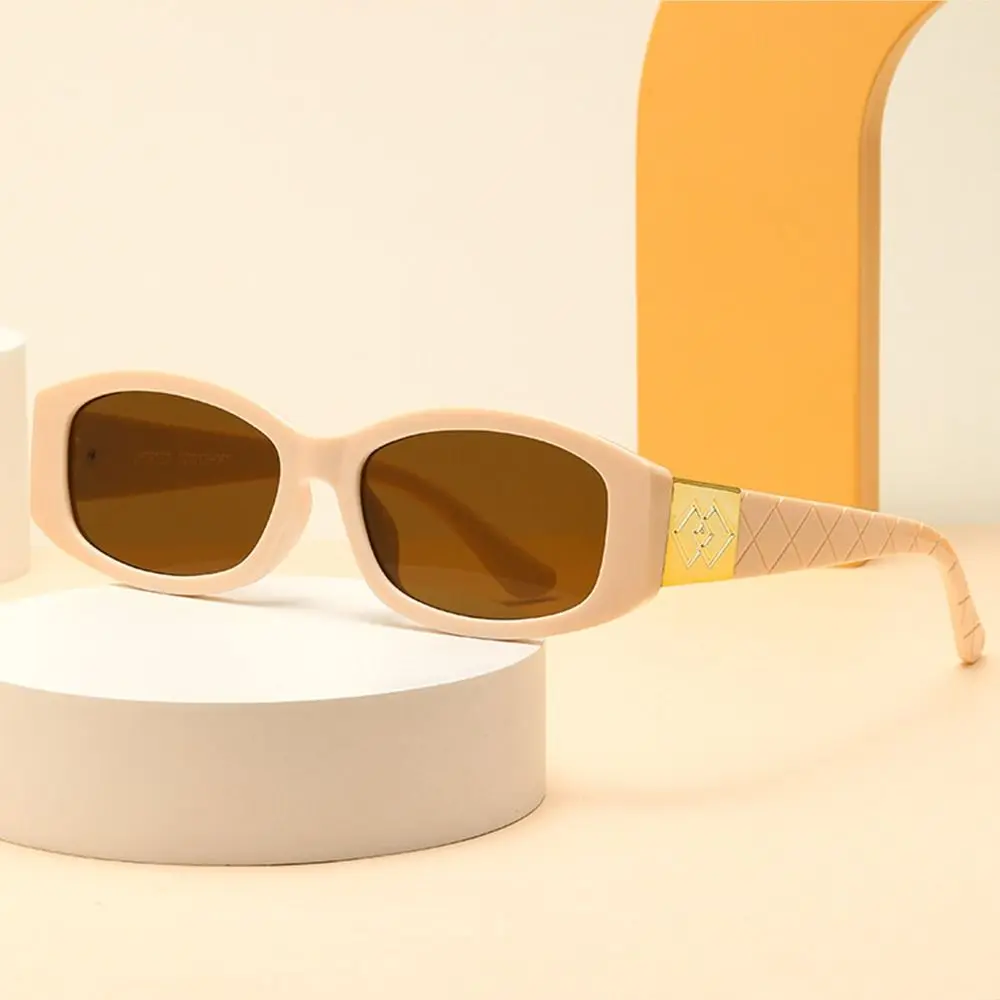 2024 موضة البيضاوي إطار صغير النظارات الشمسية العصرية فريدة من نوعها مستطيل ظلال UV400 حماية السيدات نظارات شمسية للنساء والرجال