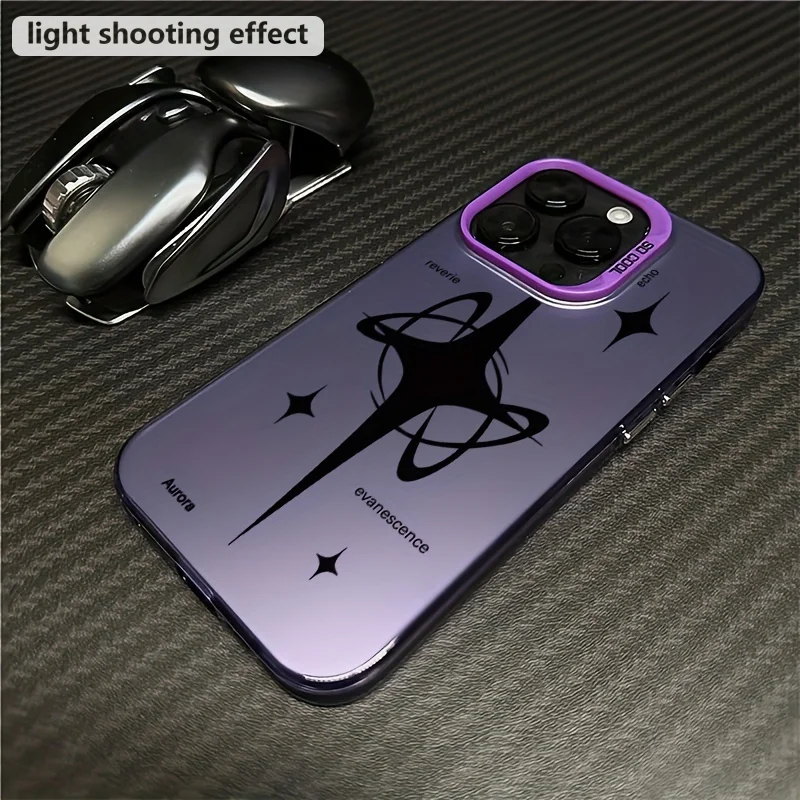 

Креативный стильный противоударный нескользящий матовый чехол для мобильного телефона со звездами и буквами, подходит для iPhone 16, 15, 14, 13, 12, 11 Pro Max Plus