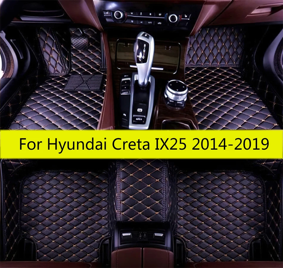 For Hyundai Creta IX25 2019 2018 2017 2016 2015 Car Floor Mats Styling Decoration Protect Auto Accessories Carpets Interior