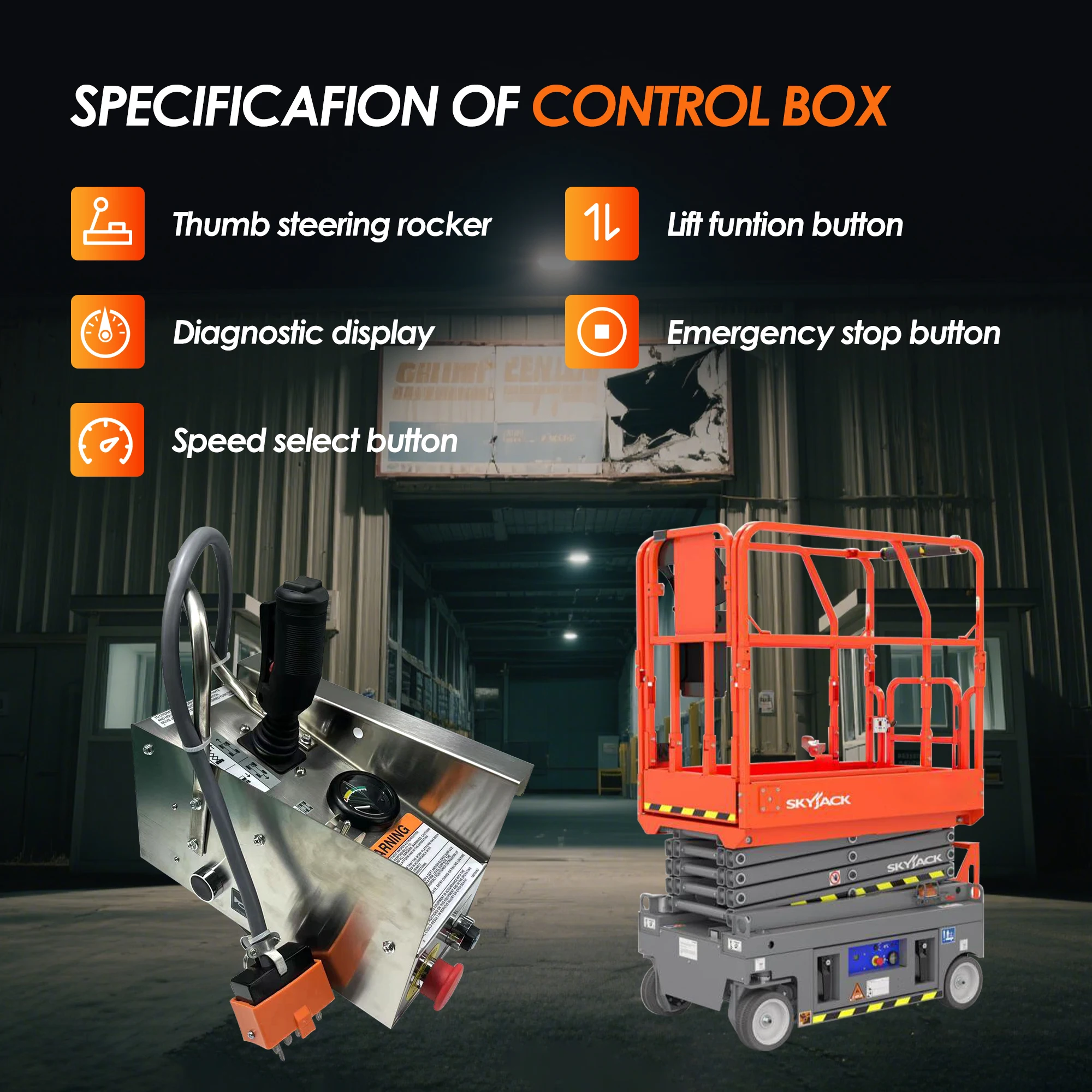 310185 129674 Caja de control para elevador de tijera Skyjack SJIII3015 SJIII3215 SJIII3219