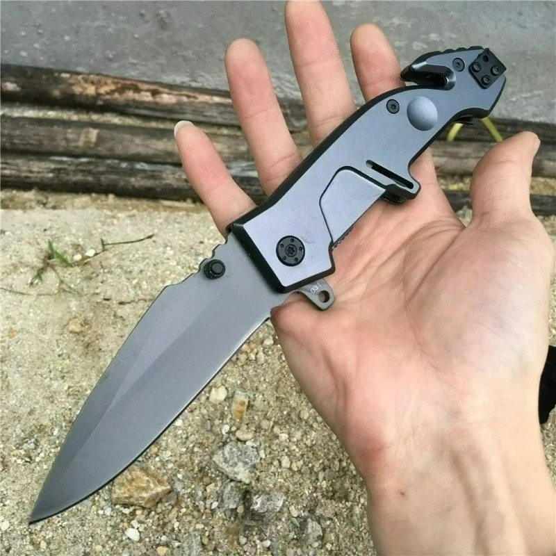 

TOPS MF2 folding knife 5cr13mov blade aluminum alloy handle multipurpose practical survival tactical knife military EDC knifes