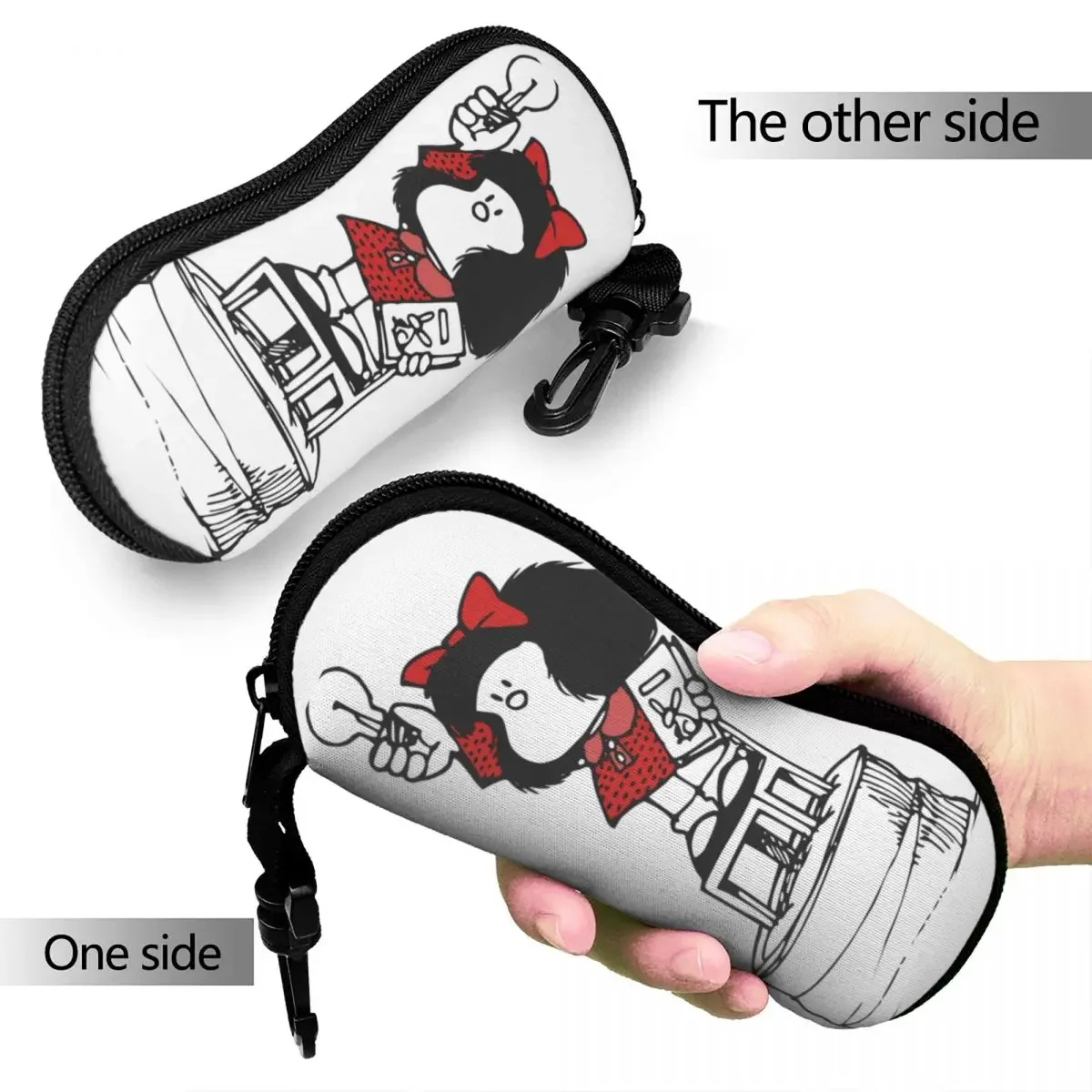 Mafalda Kawaii Amine Glasses Case Convenient Cute Cartoon Glasses Storage Box Charming Eyeglasses Box