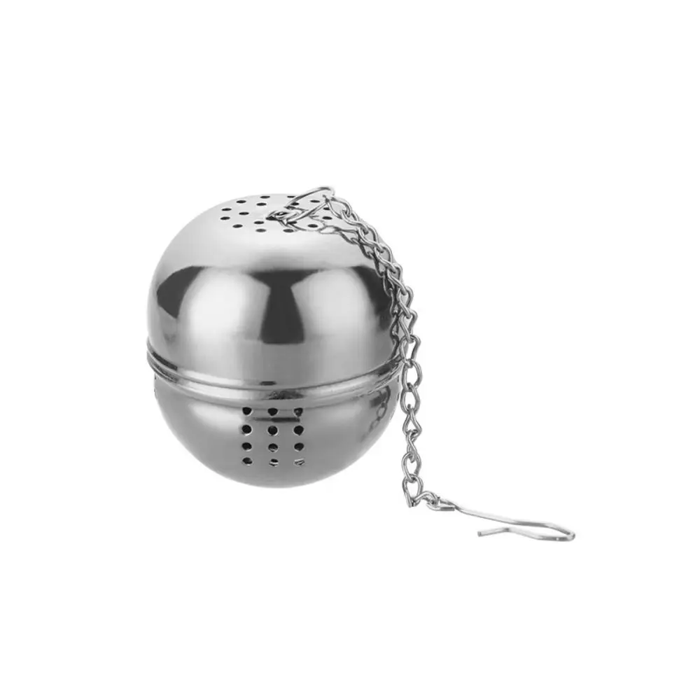 High Temperature Resistance Oval Stainless Steel Hanging Type Filtering Tennis Ball Tea Infuser Seasoning Ball Tea Leak Mesh