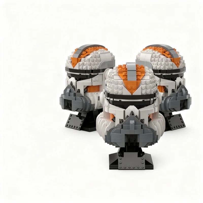 

961PCS MOC Space War Helmet Barc Trooper 212 Th Model Custom Puzzle DIY Creative Ideas Toy Birthday Gift Assembly Set