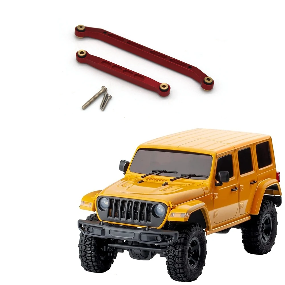 Metal Steering Tie Rod Link, Peças do Carro Vermelho para FMS EAZYRC RocHobby Toyota FJ Cruiser Patriot Katana K10, 1:18 FMS