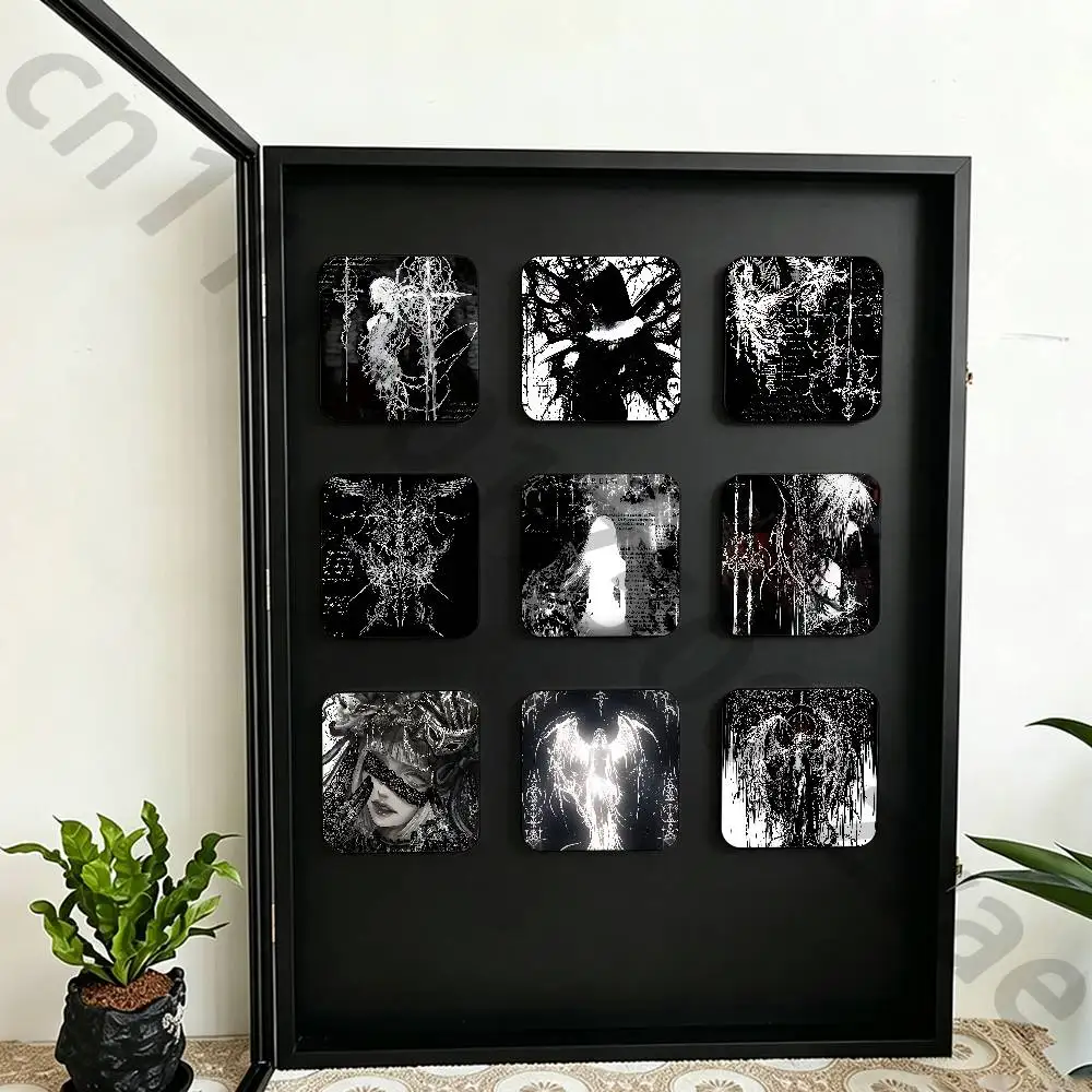 Gothic Coquette Cyber Sigilism  Fridge Magnets Round Magnetic Refrigerator Decoration Memorial Gifts Wedding Favors