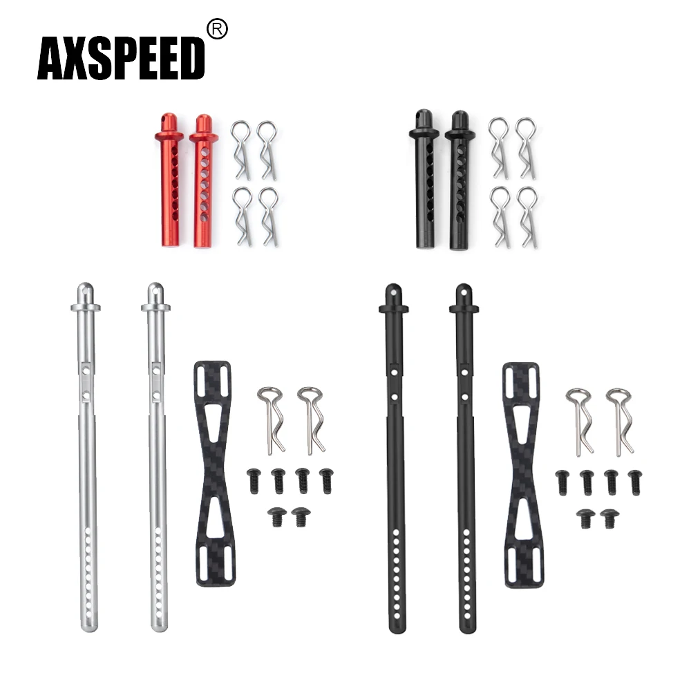 AXSPEED Vorne/Hinten Auto Karosserie Säule Post Mount mit Clip für Axial SCX10 II 90046 1/10 RC Auto Upgrade Teile Zubehör
