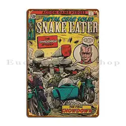Meta Gear Solid 3 Snake Eater Fan Art Comic Book Cover Markscicluna Metal Plaque Poster Wall Mural Club Printing Tin Sign Poster