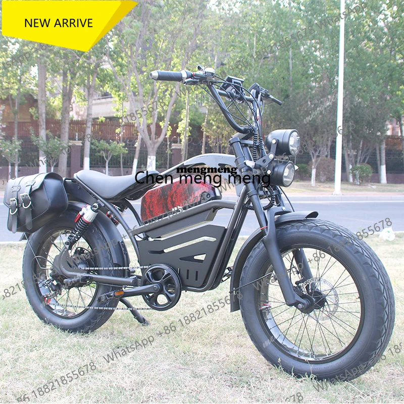 Professional Manufacturer 18Ah Sports Bicycle for Men Snow Beach Electric Mountain Electric Bicycle Full Suspension Motorcy