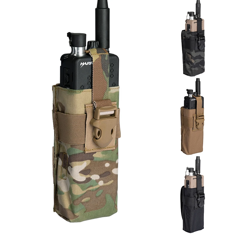 IDOGEAR Hunting Molle Tactical Radio Pouch For RRV vest Walkie Talkie MOLLE MBITR TRI PRC-148 152 Airsoft Accessories