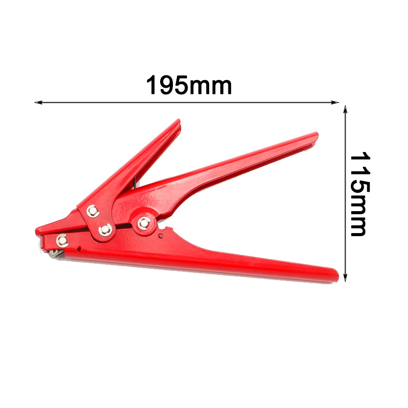 Nylon Cable Tie Gun for Tensioning Cutting Nylon Cable Ties Width: 2.4-9mm Zip Tie Pliers Cable Tie Tool with Adjustable Tension