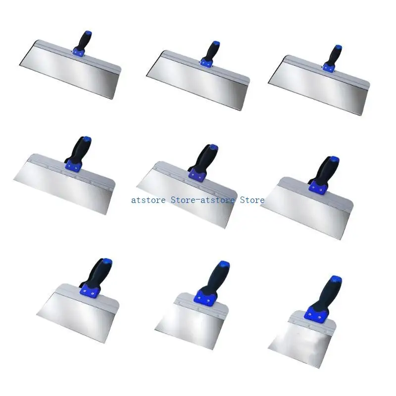 

H37D Professional Plastering Tool Skimming Spatula Flat Stainless Steel Blade and for Plasters Renders Compounds
