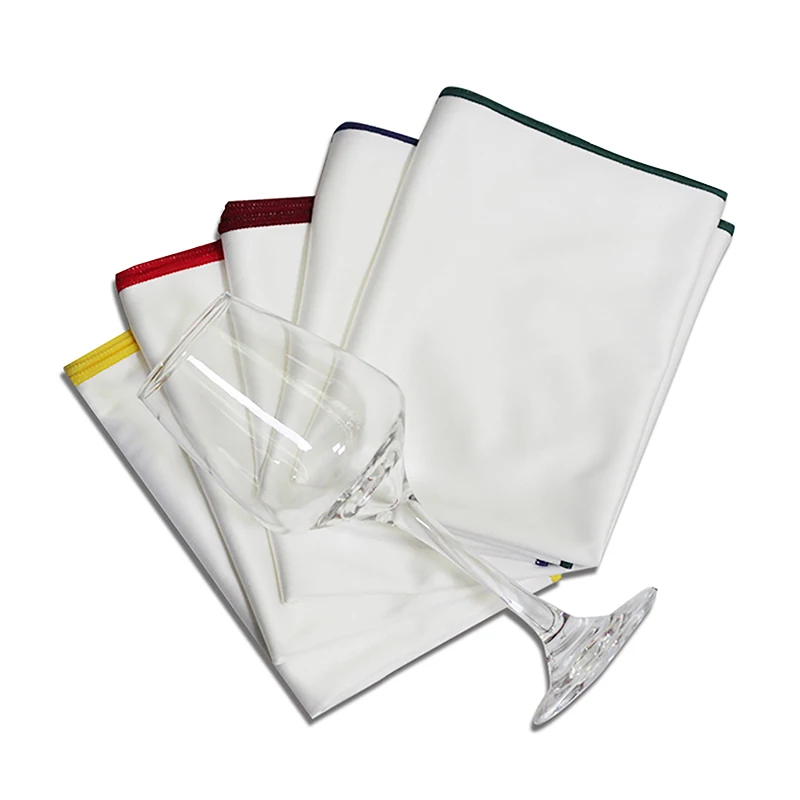 1Pc Microfibre Wine Glass Cleaning Cloths Non-marking Wipes for Glassware Wine Set Bar & Restaurant Glasses Rag