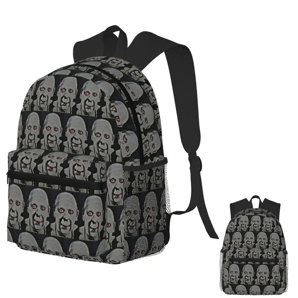 

There's Nothing Funny About A Clown In The Moonlight Student Backpack School Bag Daypack for Boys Girls Bookbag Shoulder Bags