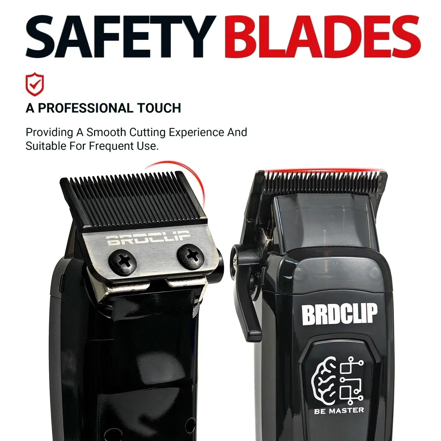 BRD 106 107 609 BRDCLIP Professioneller elektrischer Haarschneider Haarschneider DLC-Klinge mit Basis 7500 U/min 8000 U/min 7000 U/min Friseurset – Detail 2