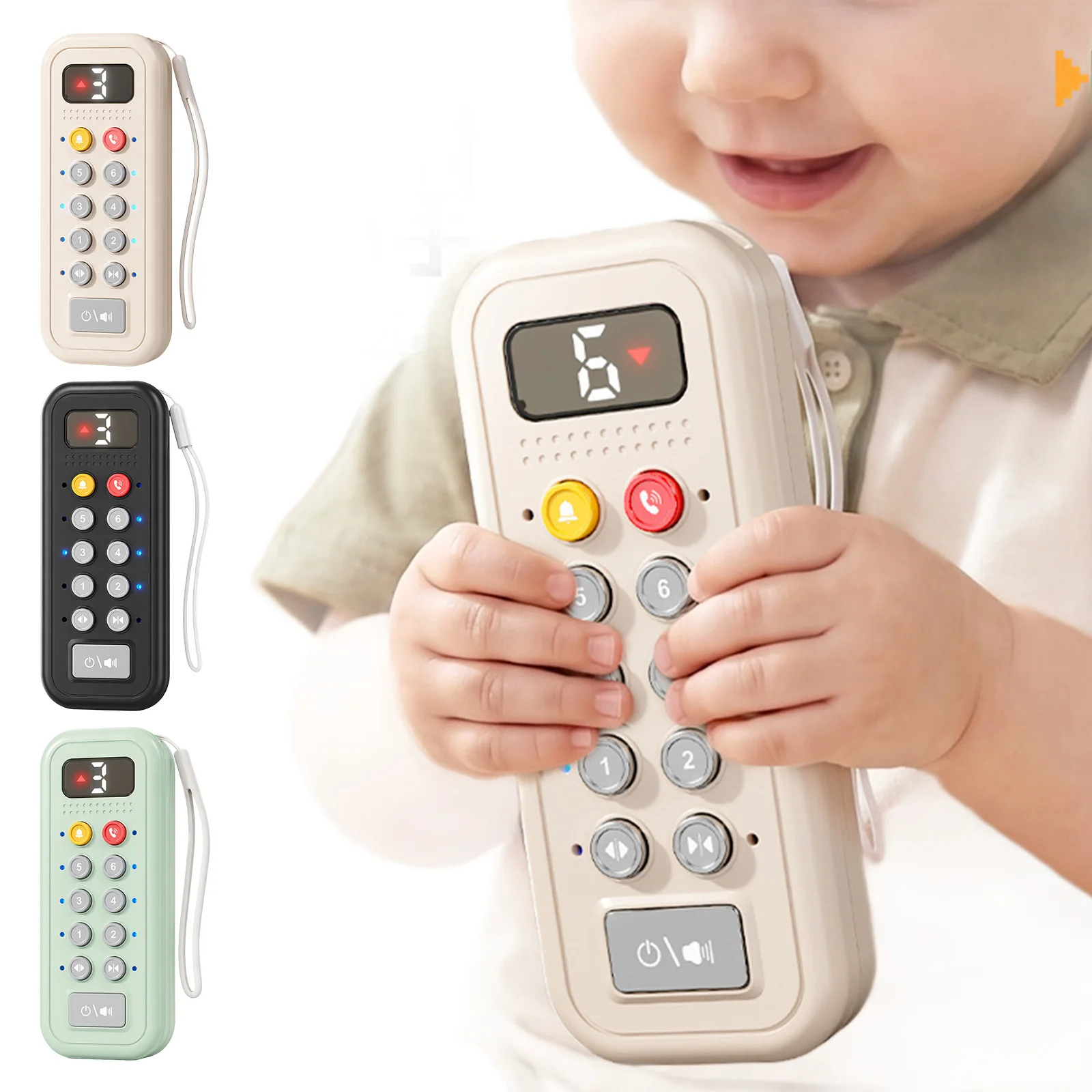 Elevator Activity Panel with Lights Sounds Numbers Musical Simulation Board Toys Press Interactive Number Toy for Toddlers 18M+