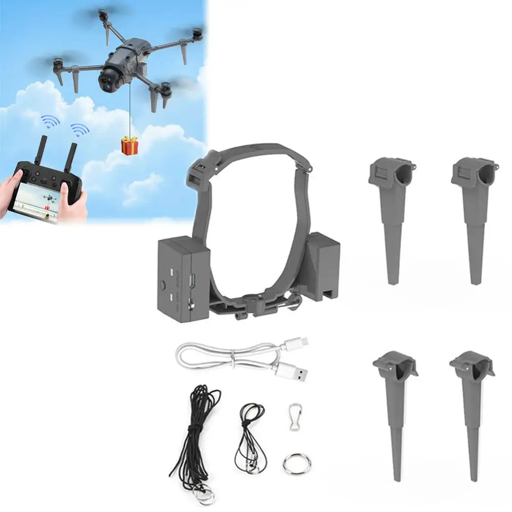 dji-mavic-4-pro用ドローンペイロードリリース、ウェディング紙吹雪ドロップ、空中配送システム、アクセサリーマウントm0j4