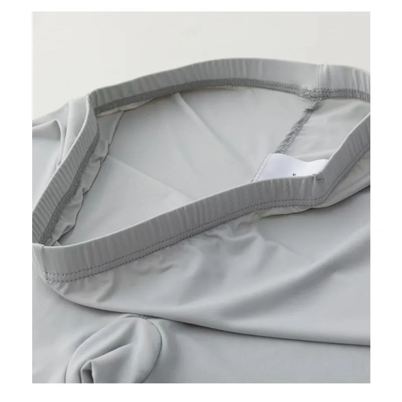 Celana Pendek Keamanan Mulus 2 IN 1 untuk Wanita Celana Dalam Sutra Es Keren Elastis Pinggang Tengah Musim Panas Celana Pendek Rok Dalam Ukuran Besar