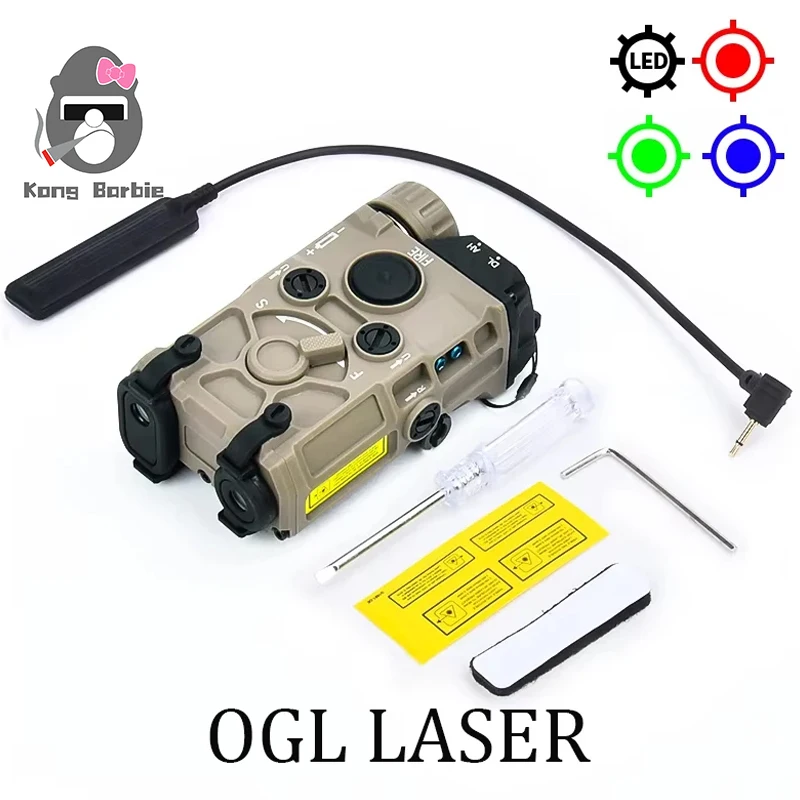 WADSN Tactical Nylon Plastic OGL Laser Red Green Blue Laser IR Laser White LED Light Brightness Adjustable Full Featured Version