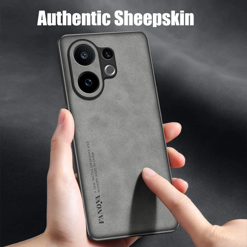 حافظة لهاتف فيفو S30 مع عدسة حماية من جلد الخراف Coque S30 Pro mini S20 Pro غطاء ممتص للصدمات ناعم من البولي يوريثان Funda