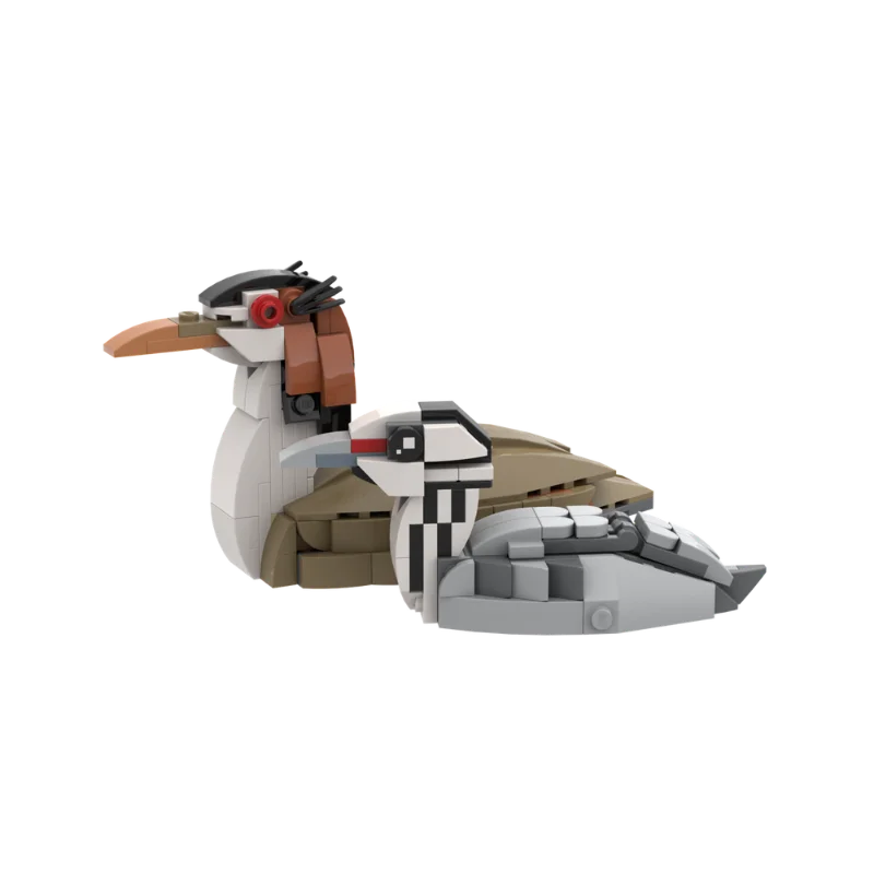 مجموعة مكعبات بناء حيوانات الطيور اللطيفة من MOC - مجموعة نماذج طيور الطبيعة الإبداعية، ألعاب تعليمية ذاتية الصنع هدية للأطفال