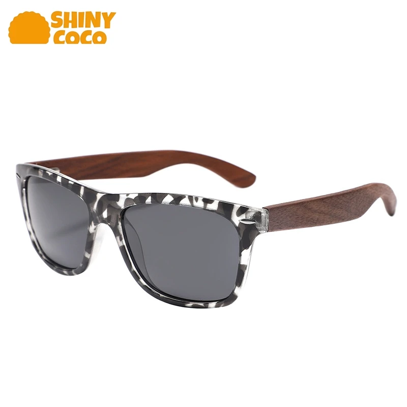

ShinyCoCo Luxury Brand Cross Border Large Framed Bamboo And Wood Sunglasses For Uv Protection When Traveling