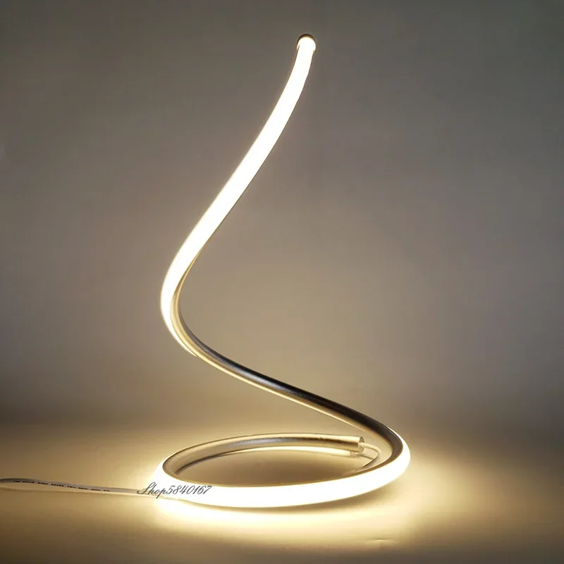 Modern Led Desk Lamp Personality Snake Shade Table Lamp Lights for Living Room Home Decor Bedroom Lights Dimmable Beside Lamp