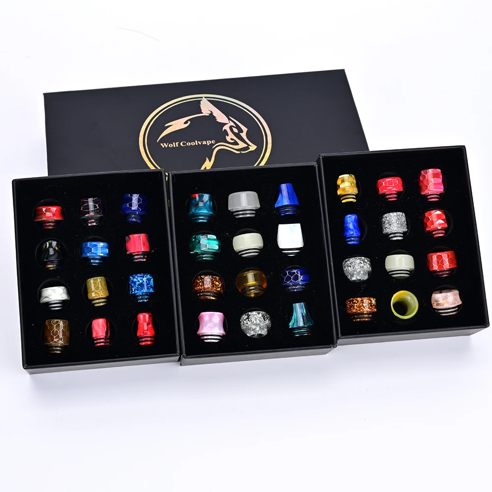 12pcs 810 drip tip 510 drip tip vape drip tip for vape tank atomizer mtl rta rda rdta